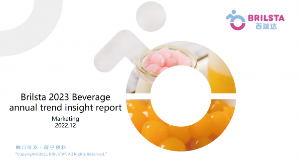 Brilsta 2023 Beverage annual trend insight report